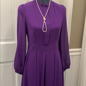 COPY - GYALWANA long sleeve chiffon dress.